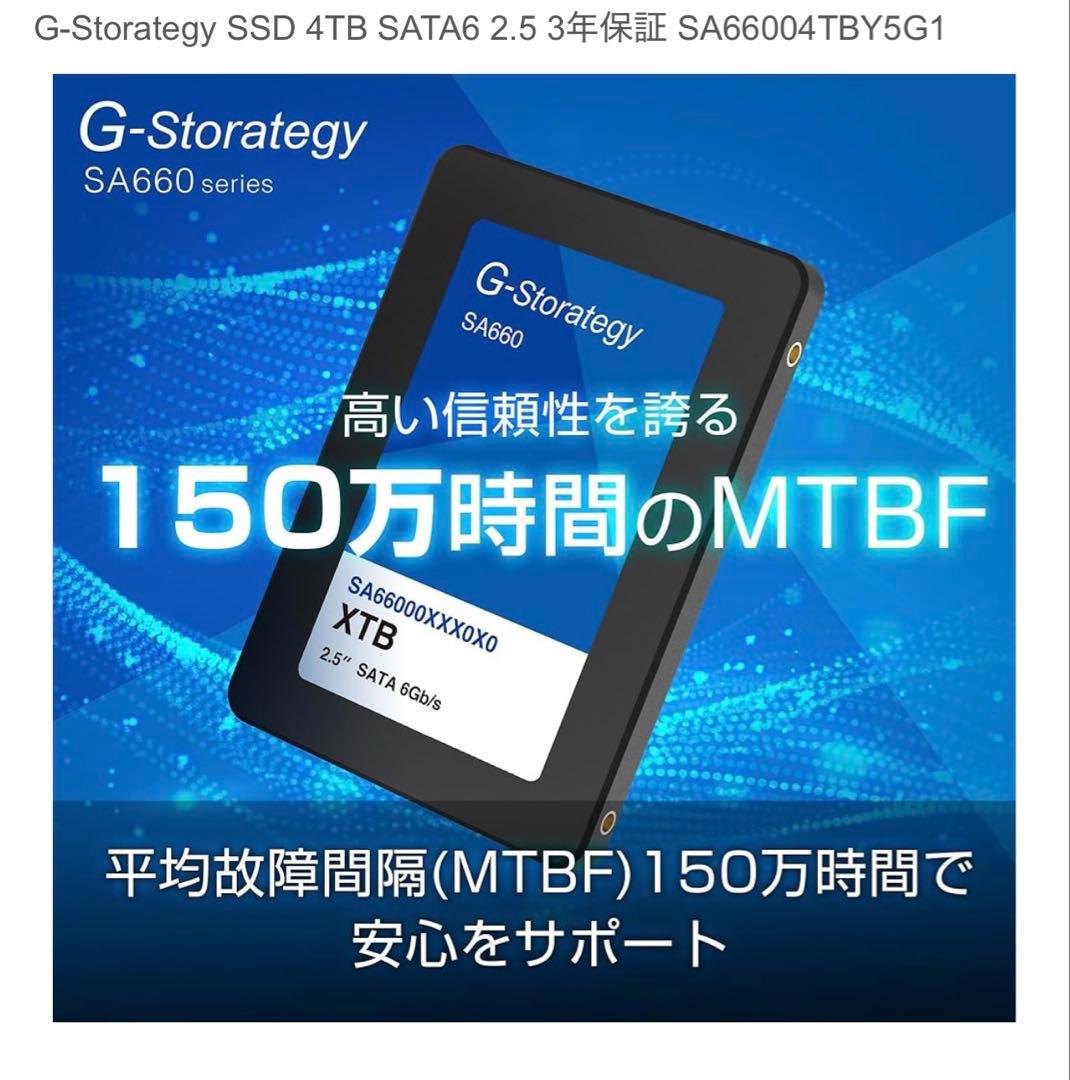 G-Storategy 2.5インチ SSD 4TB SA66004TBY5G1