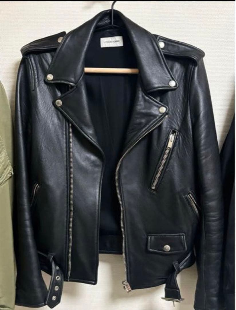 LITHIUM HOMME ダブルライダーズジャケット 46size