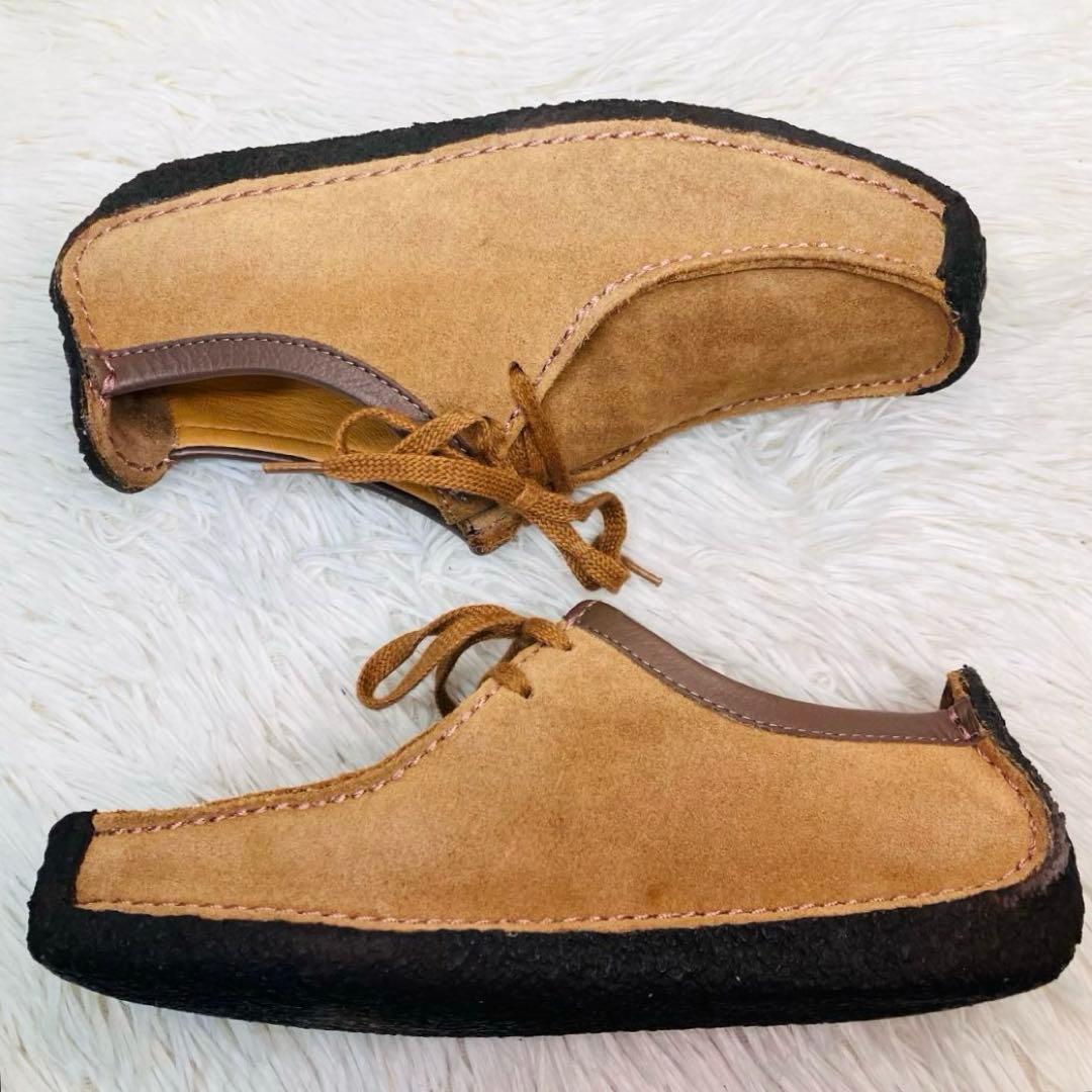 【極美品】Clarks UK4.5クラークス ナタリー ライトブラウン ワラビー