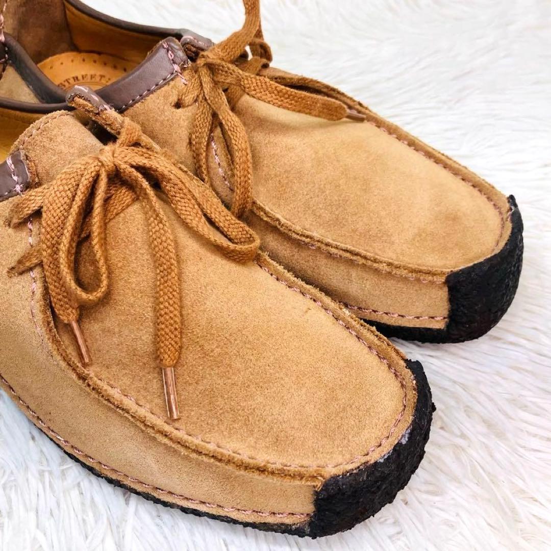 【極美品】Clarks UK4.5クラークス ナタリー ライトブラウン ワラビー