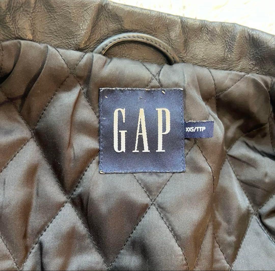 00’s archive old gap leather jacket