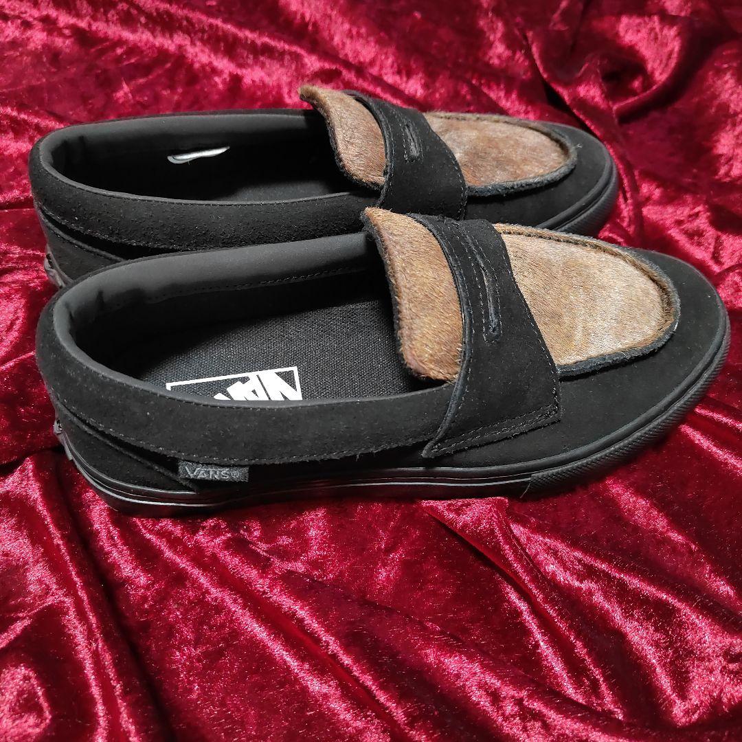 極美品　バンズ　ローファー 　ファー　Ｕチップ　23.5