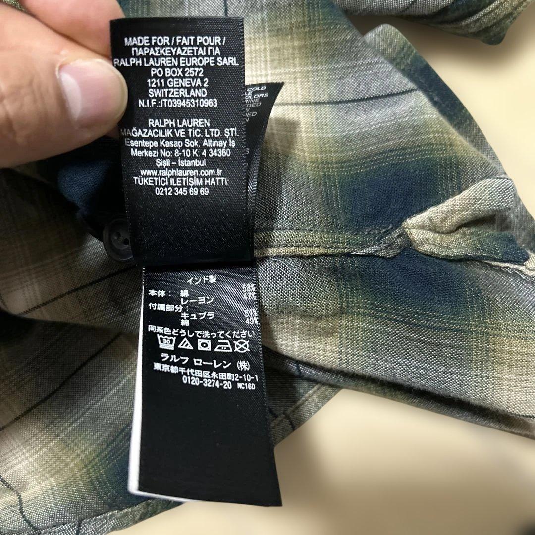 rrl レーヨン混 オンブレシャツ S