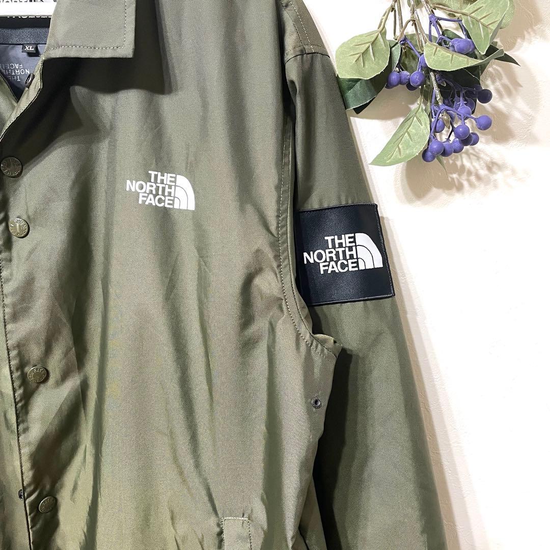 美品【ノースフェイス】アウター　コーチジャケット（X L）カーキ
