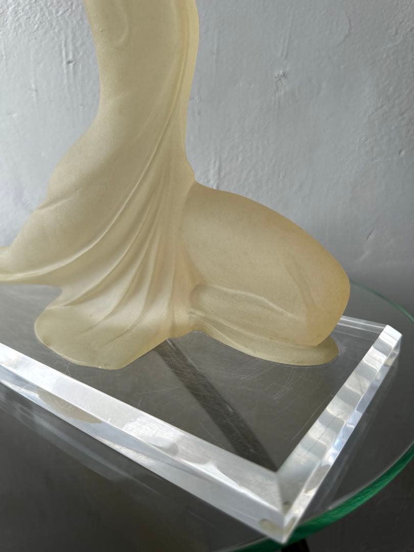 クリスタル オブジェ アンティーク ヴィンテージ レトロ アート 置物 希少