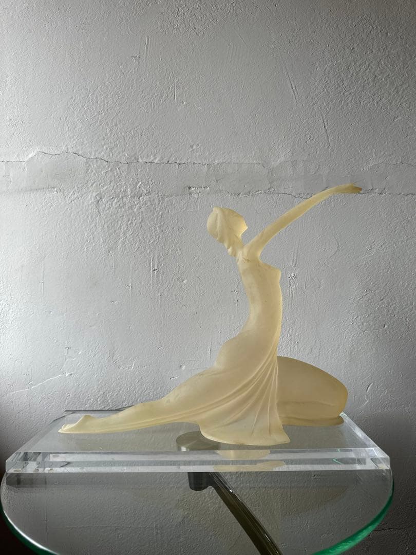 クリスタル オブジェ アンティーク ヴィンテージ レトロ アート 置物 希少