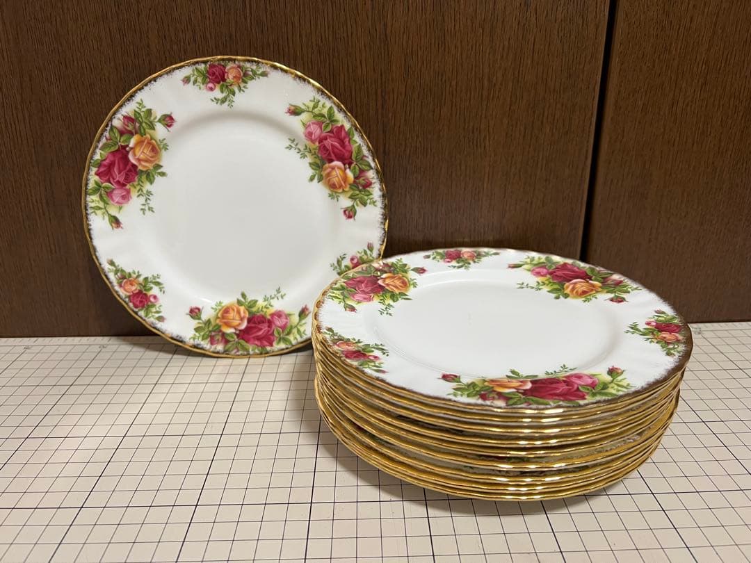   オールドカントリーローズ　皿10枚セット