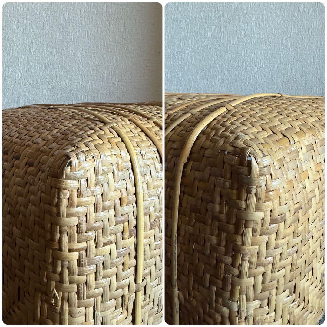 竹籠バッグ かごバック 竹籠 買い物かご マルシェ vintage