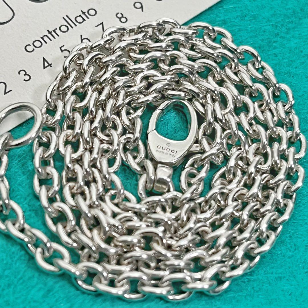 美品　GUCCI 3.8ミリ　シルバー925 チェーンネックレス