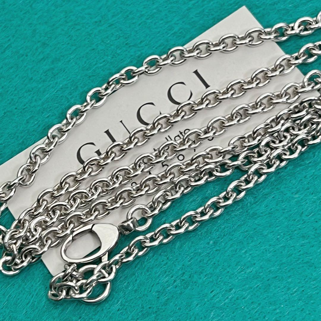 美品　GUCCI 3.8ミリ　シルバー925 チェーンネックレス