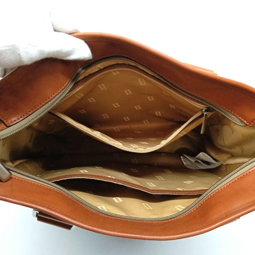 Hartmann　ブラウン ベージュ トートバッグ レザー　上291