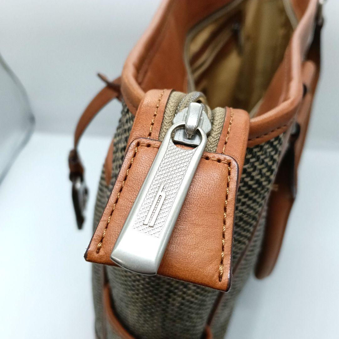 Hartmann　ブラウン ベージュ トートバッグ レザー　上291