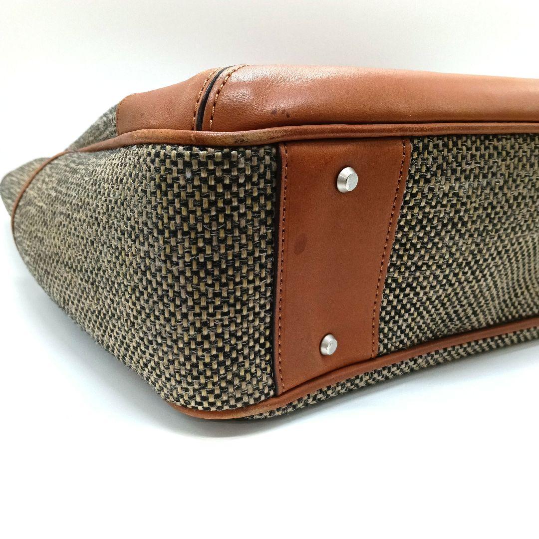 Hartmann　ブラウン ベージュ トートバッグ レザー　上291