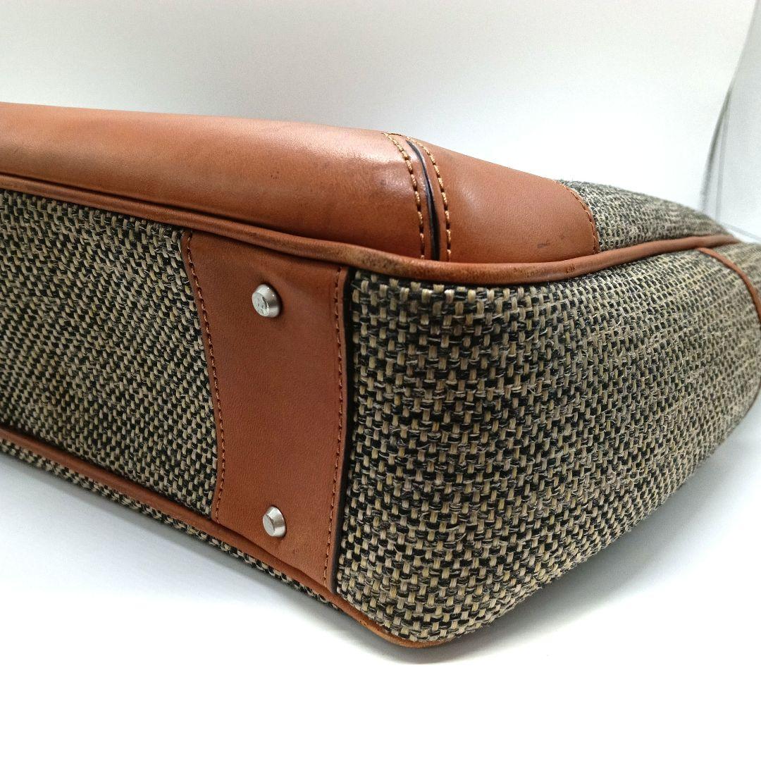 Hartmann　ブラウン ベージュ トートバッグ レザー　上291