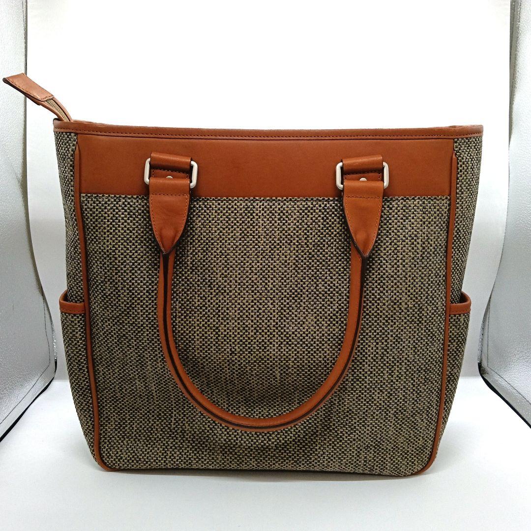 Hartmann　ブラウン ベージュ トートバッグ レザー　上291