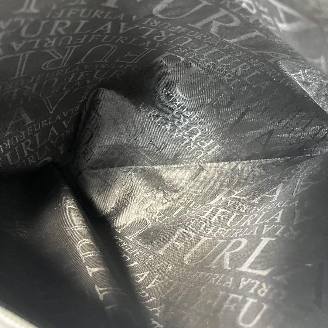 FURLA クロコダイル型押し フルラ トートバッグ ブラック A4 男女兼用