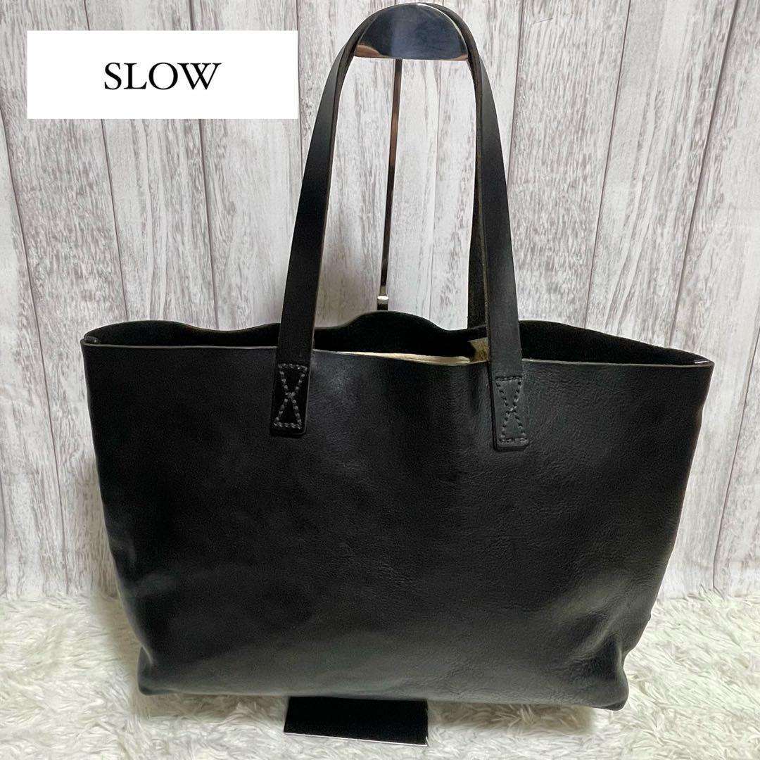 dandismoSLOW bono トートバッグ レザー 本革 ジップ付き