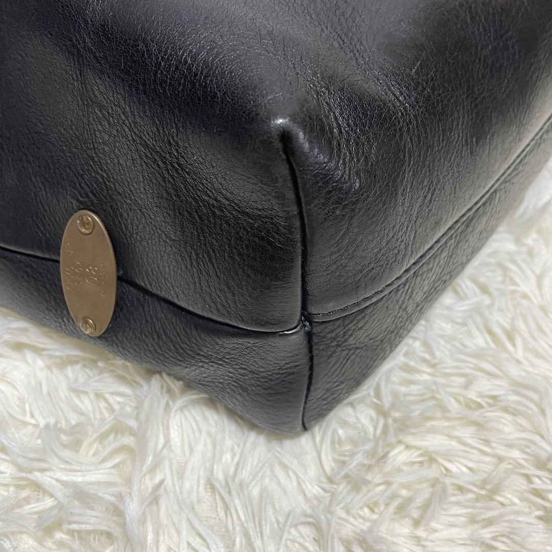 dandismoSLOW bono トートバッグ レザー 本革 ジップ付き