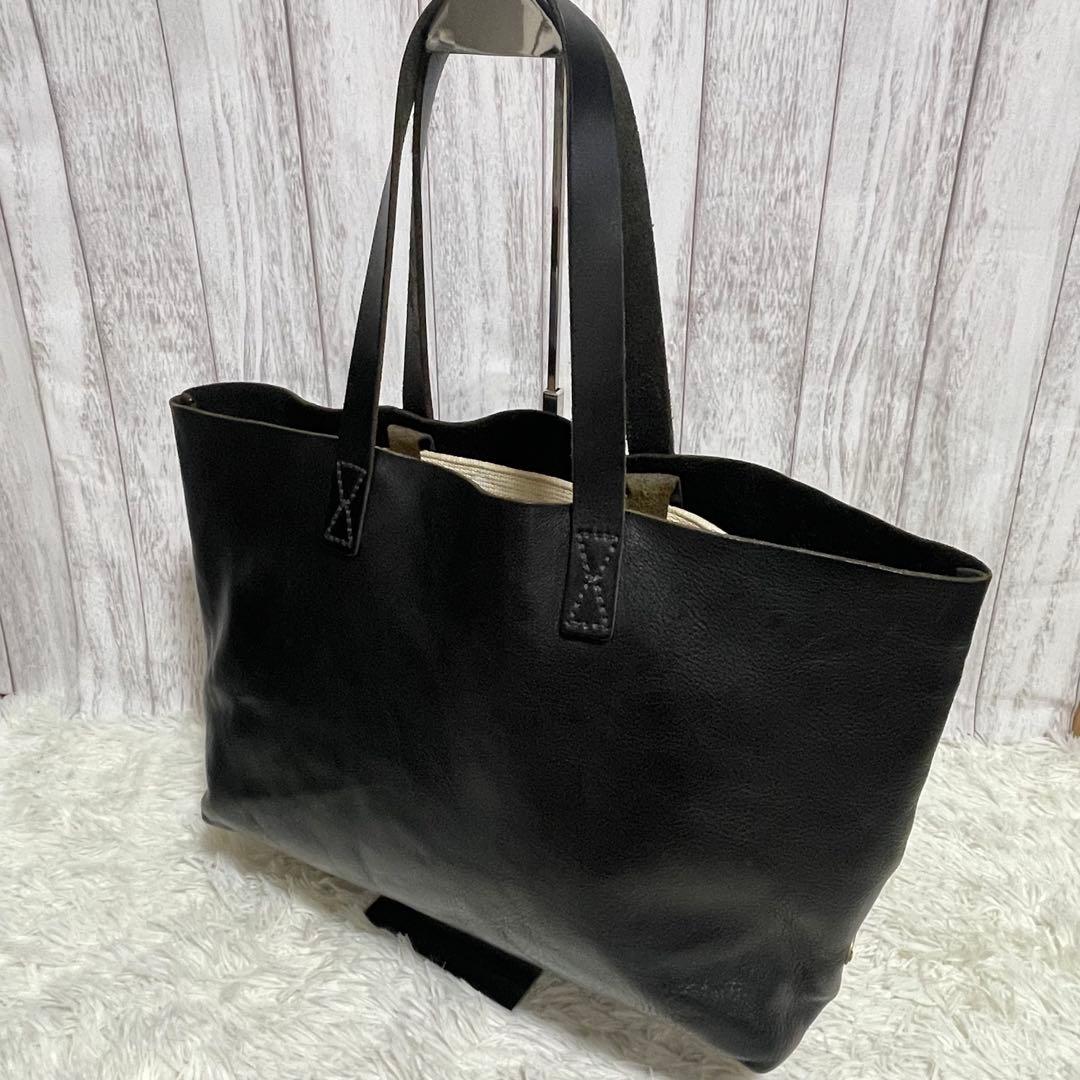 dandismoSLOW bono トートバッグ レザー 本革 ジップ付き