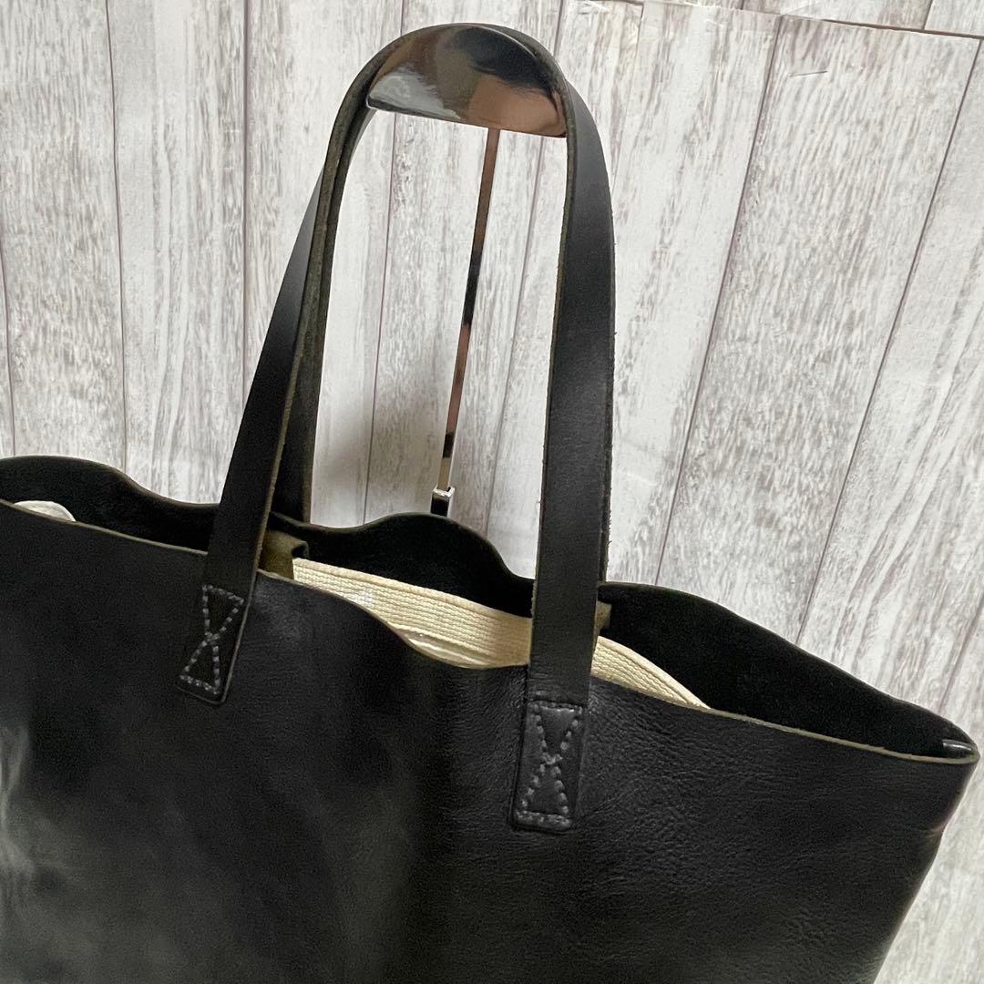 dandismoSLOW bono トートバッグ レザー 本革 ジップ付き