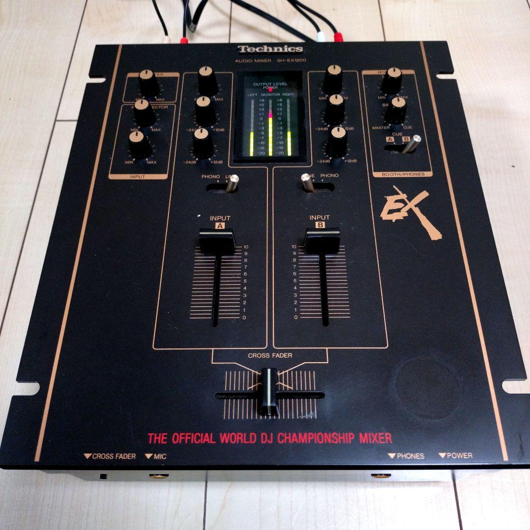 動作確認済み Technics DJ Mixer SH-EX1200 BK