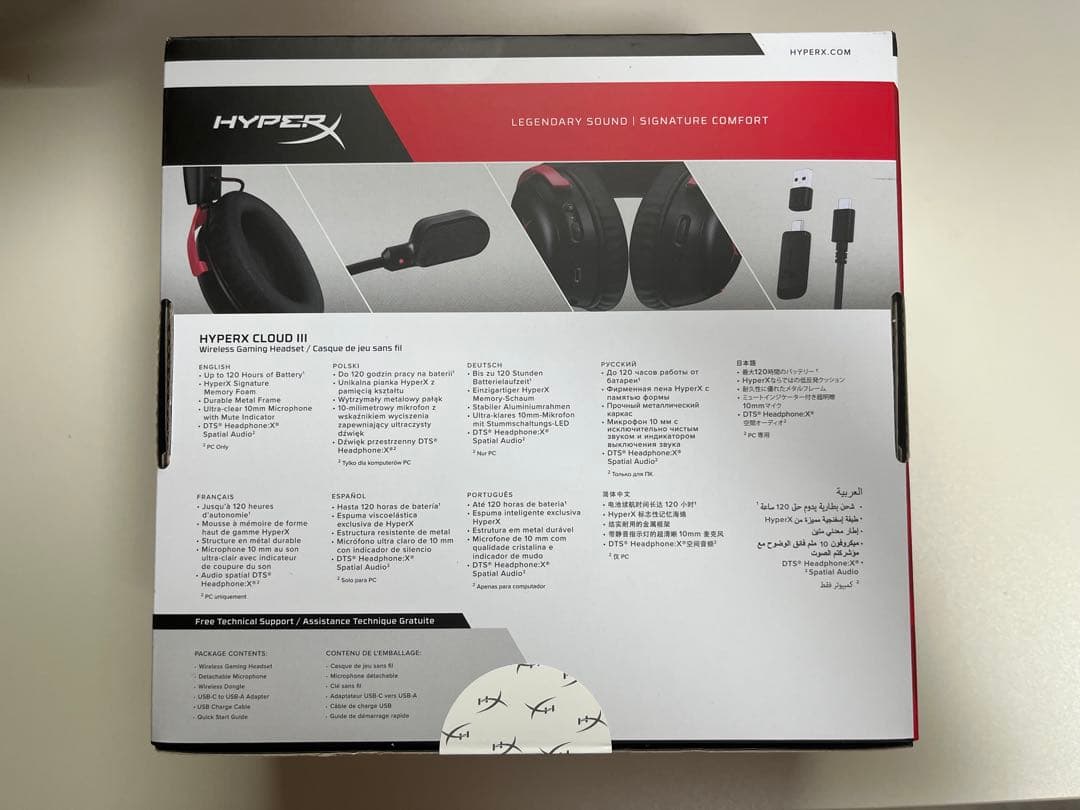 HYPERX CLOUDⅢ WIRELESS ヘッドセット