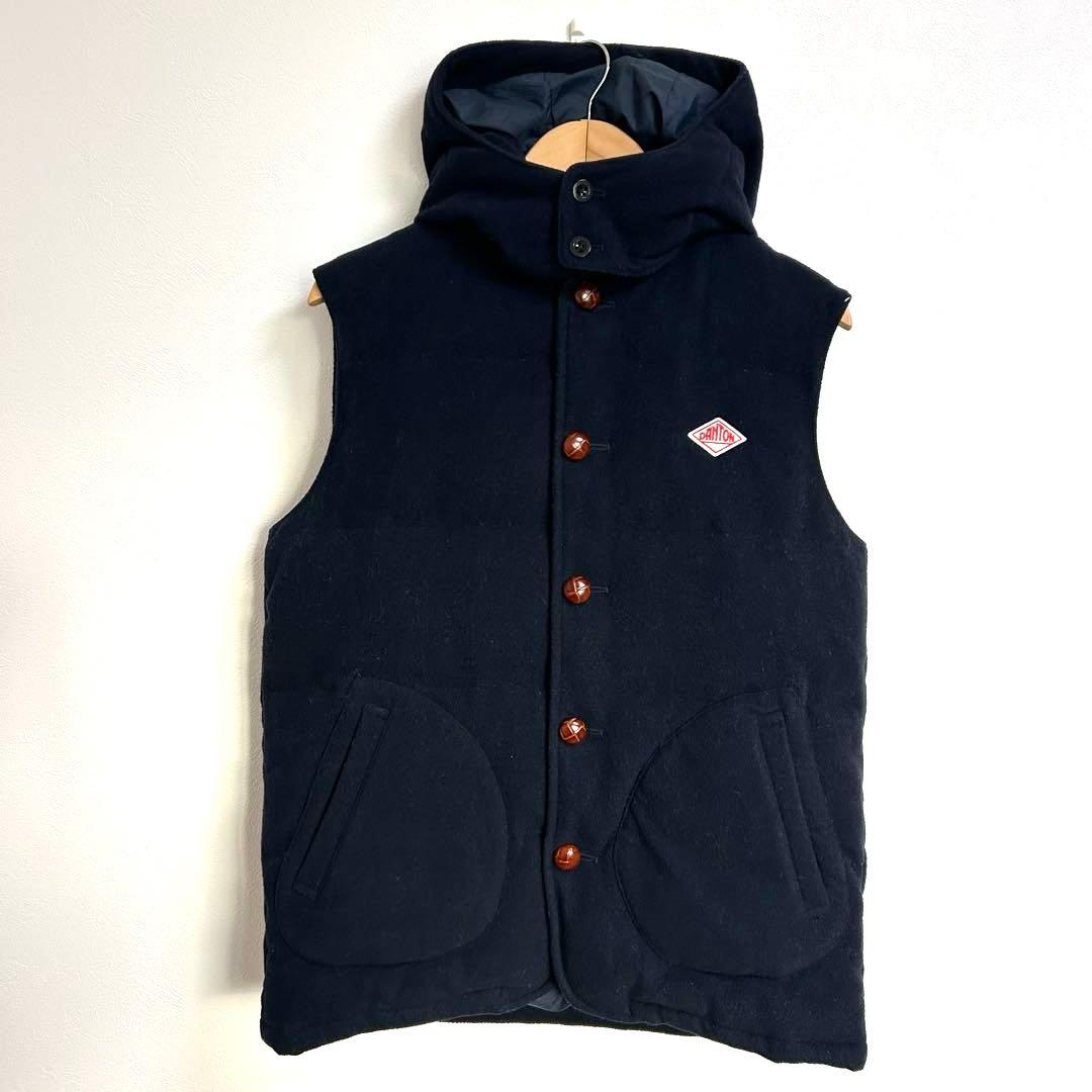 希少　ダントン　DANTON BEAMS別注 ウールモッサ ダウンベスト 44