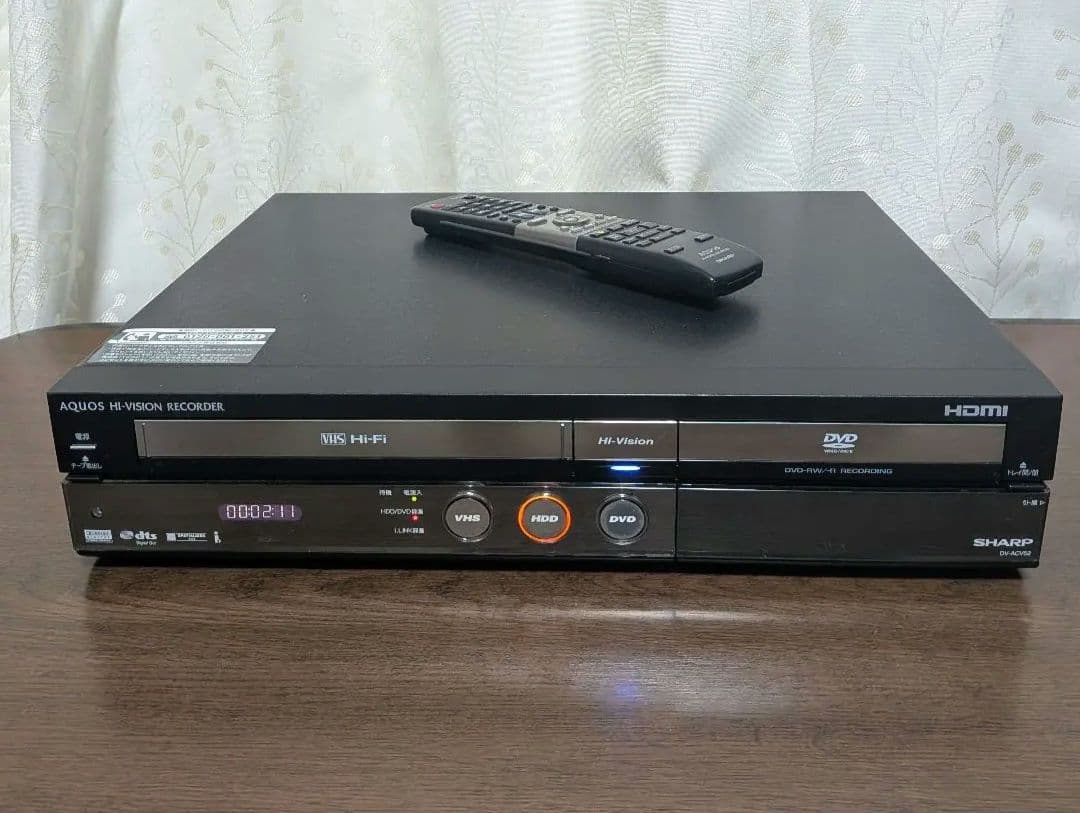 シャープAQUOS【DV-ACV52】2009年製◎動作確認済み◎付属品付き☆