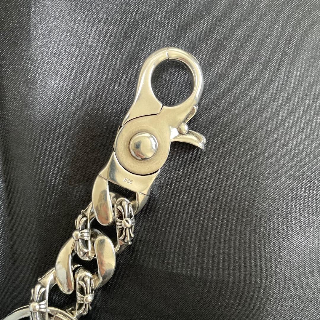 【特別製】美品　シルバー925　クロスフック　メンズ　キーホルダー　キーチェーン