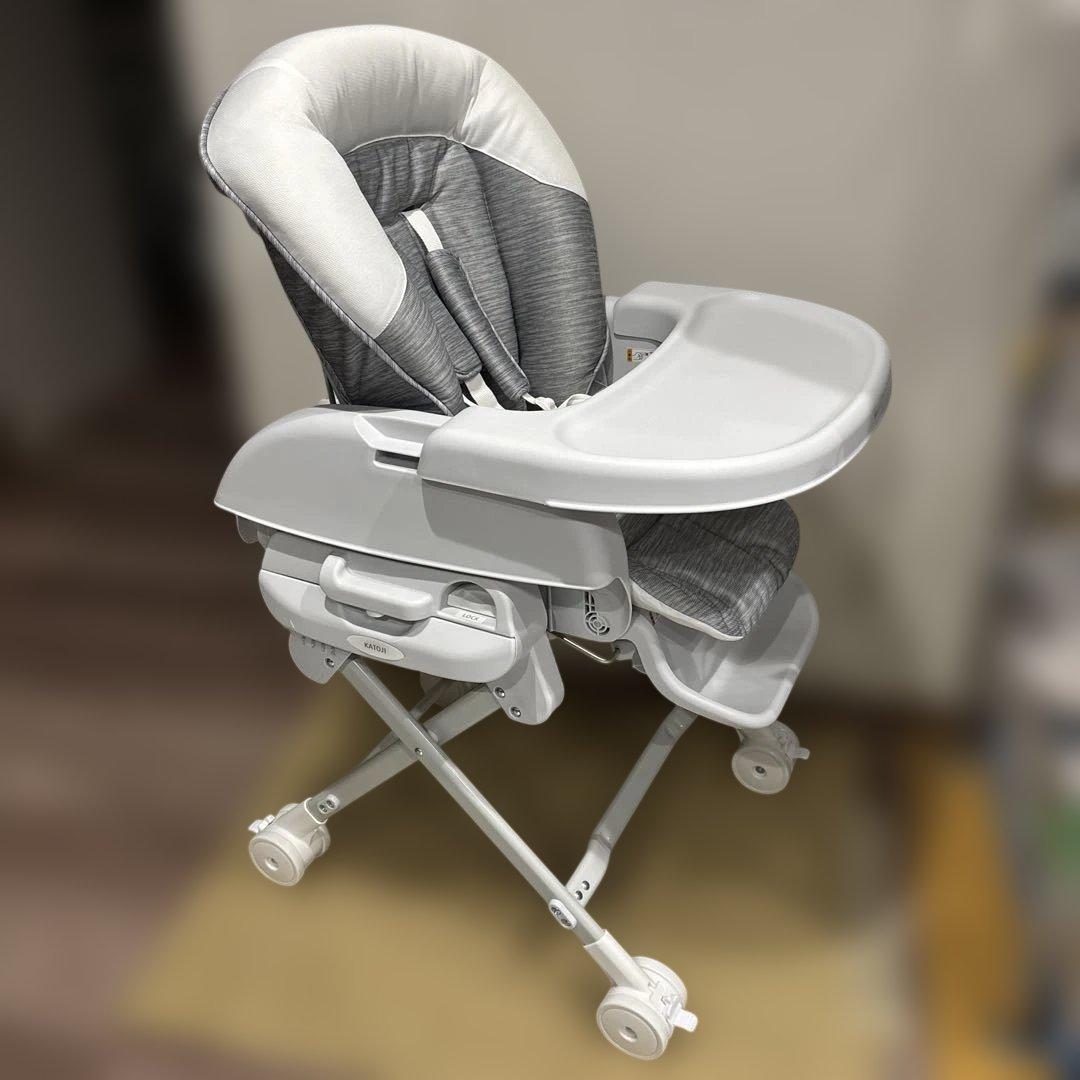 【ほぼ新品】✨ KATOJI カトージ　ハイローラック　ハイローチェア ピッコロ