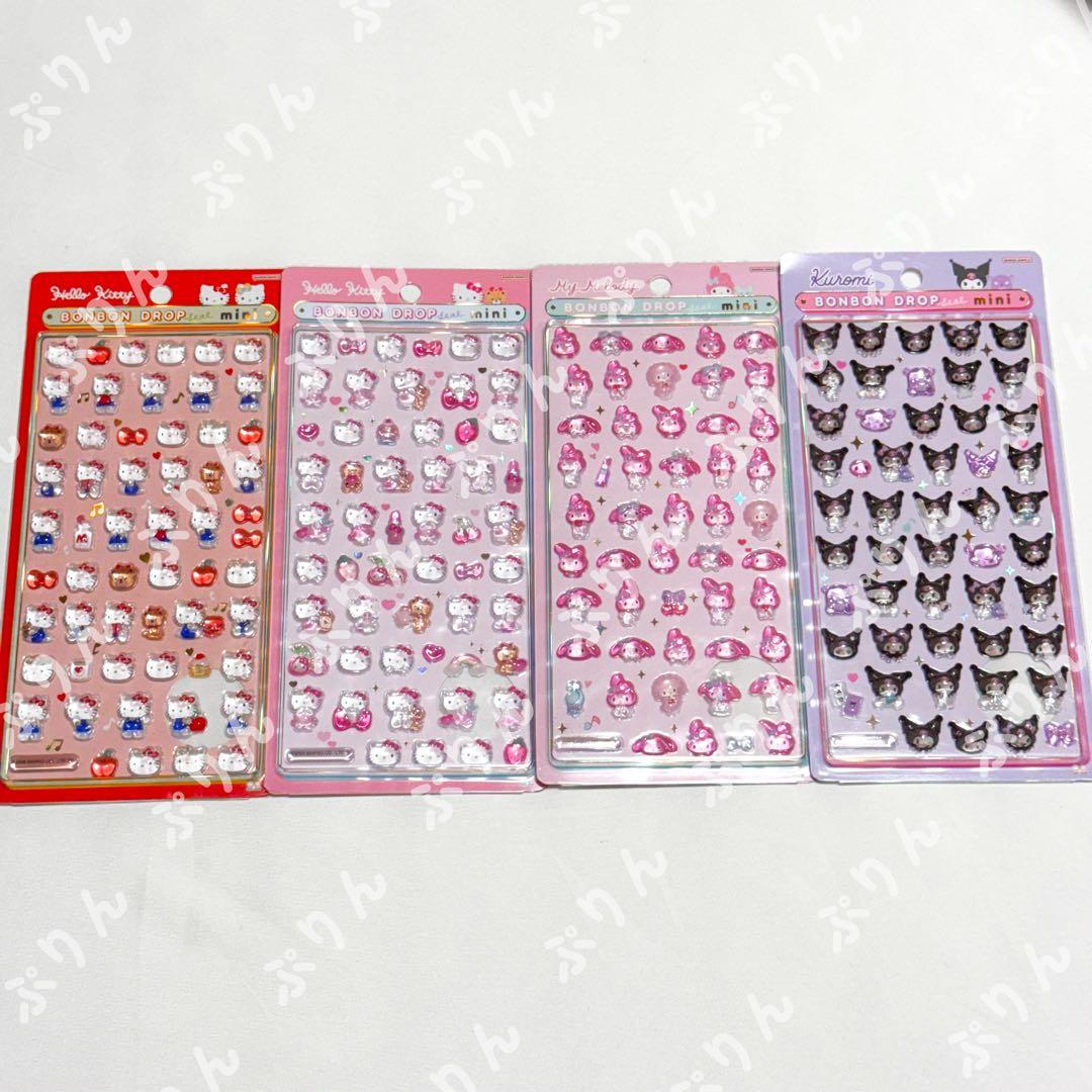 【国内正規品】ボンボンドロップシール ミニ サンリオ 7枚セット