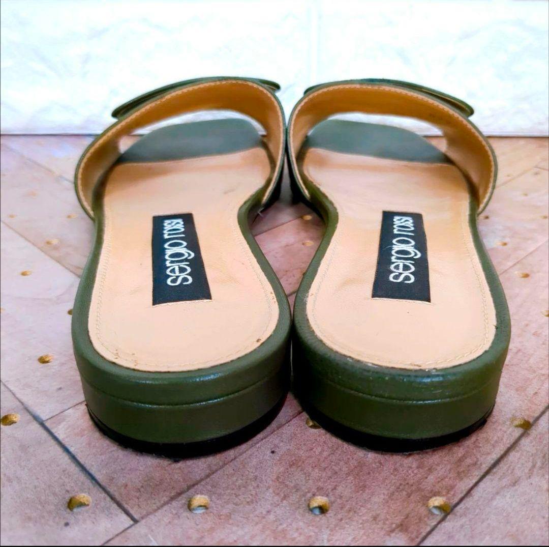 sergio rossi　セルジオロッシ　sr1　ミュール　サンダル　レザー