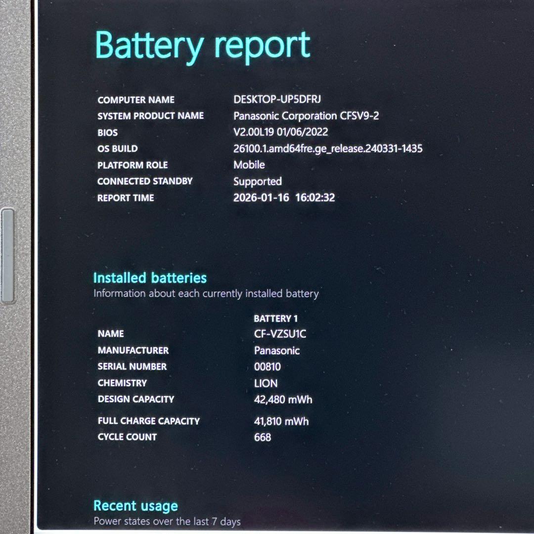 Panasonic CF-SV9 i5 10世代 ノートパソコン 734