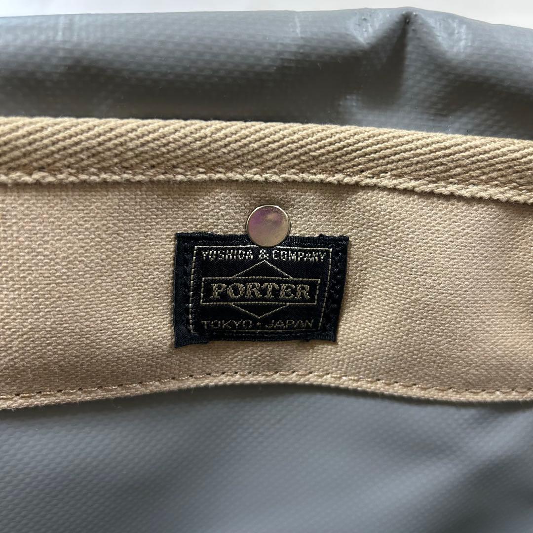 未使用　PORTER ポーター メッセンジャーバッグ キャンバス 無地 ベージュ