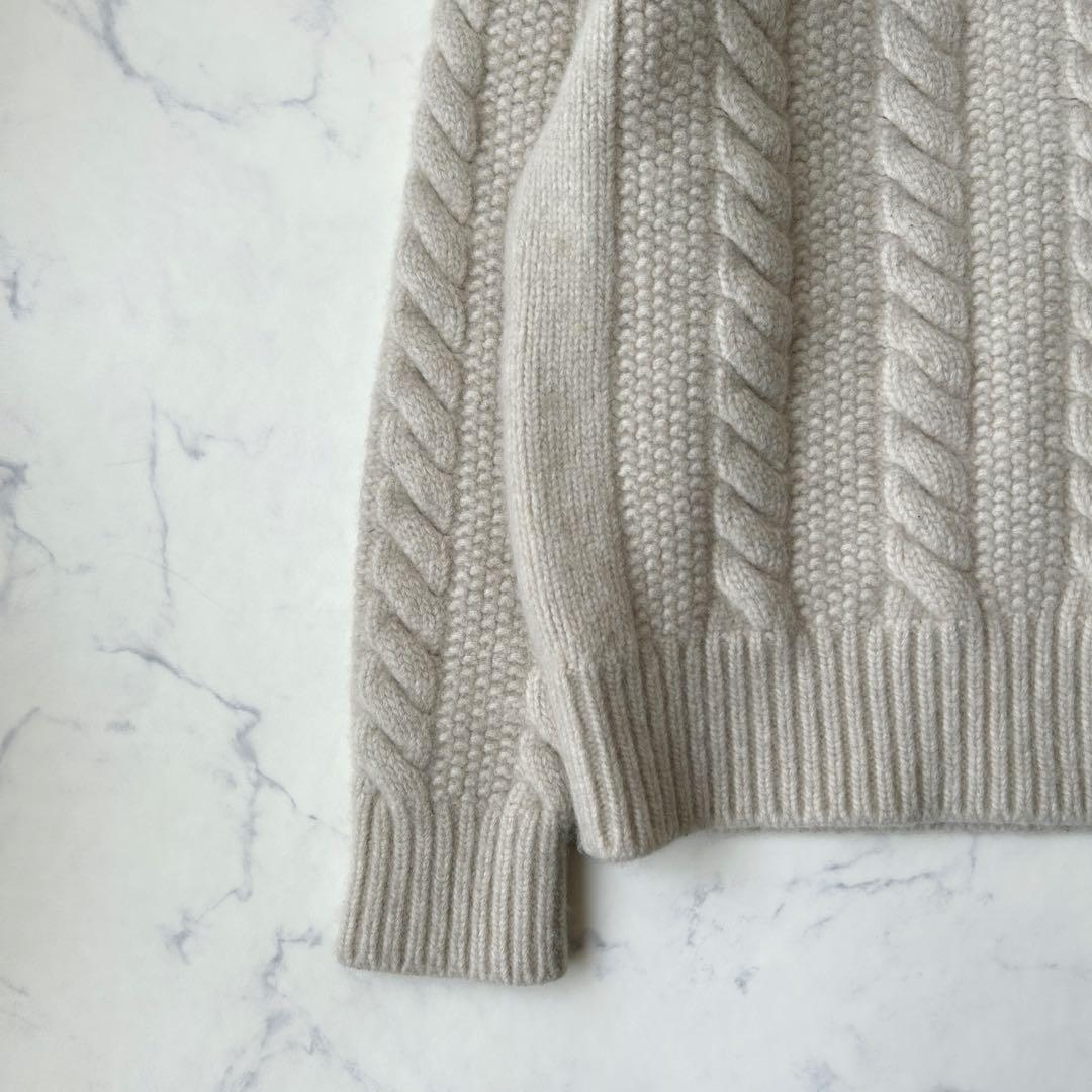 モンクレール 2023年モデル セーター ニット カシミヤ混ワッペン ケーブル