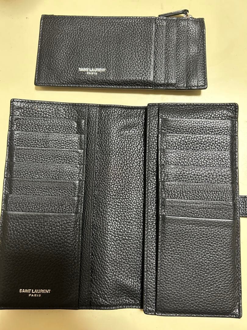 SAINT LAURENT 黒 長財布　サックドジュール