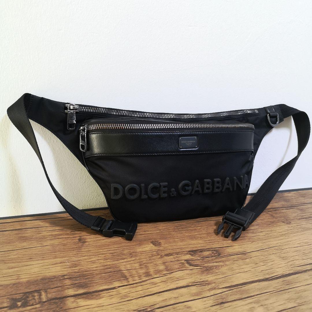 DOLCE&GABBANA ボディバッグ レザー ナイロン メンズ レディース