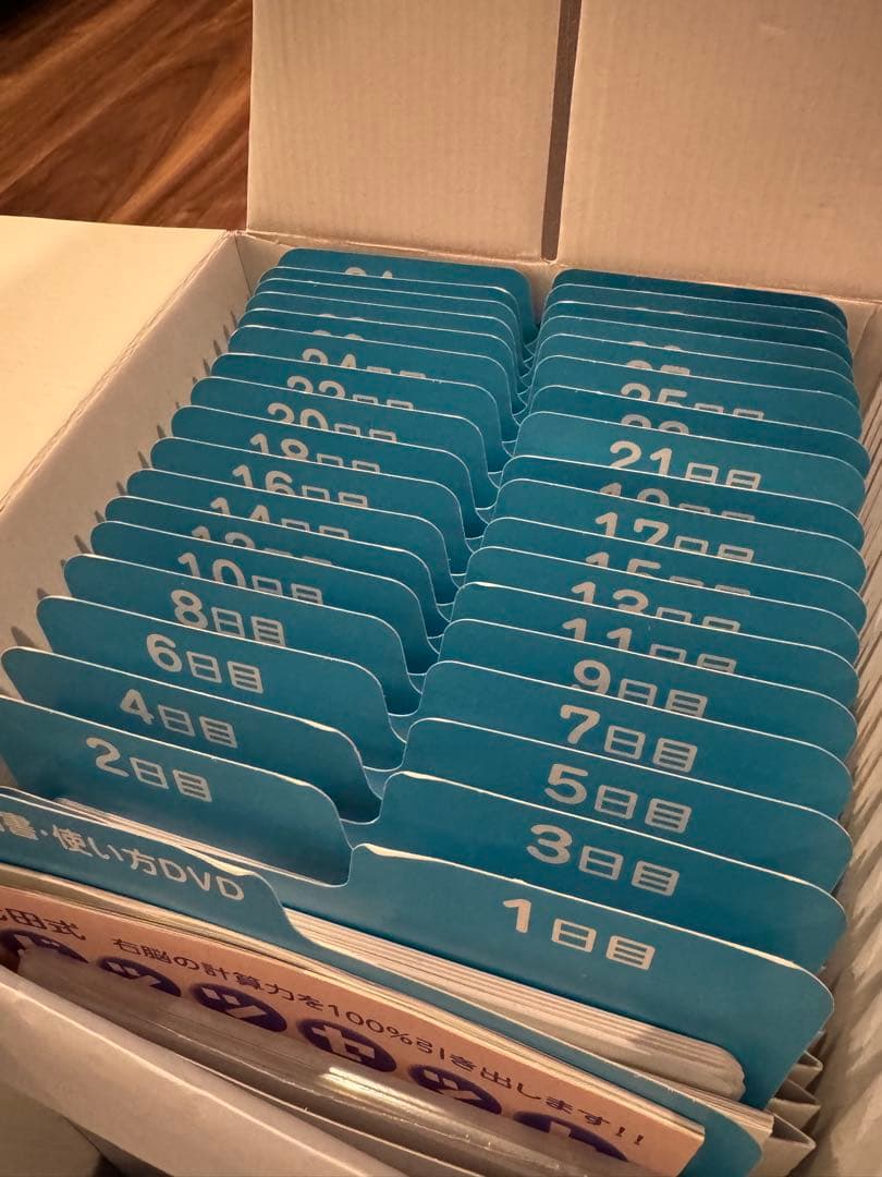 しちだ式 七田式 ドッツセット（赤・青） フラッシュカード