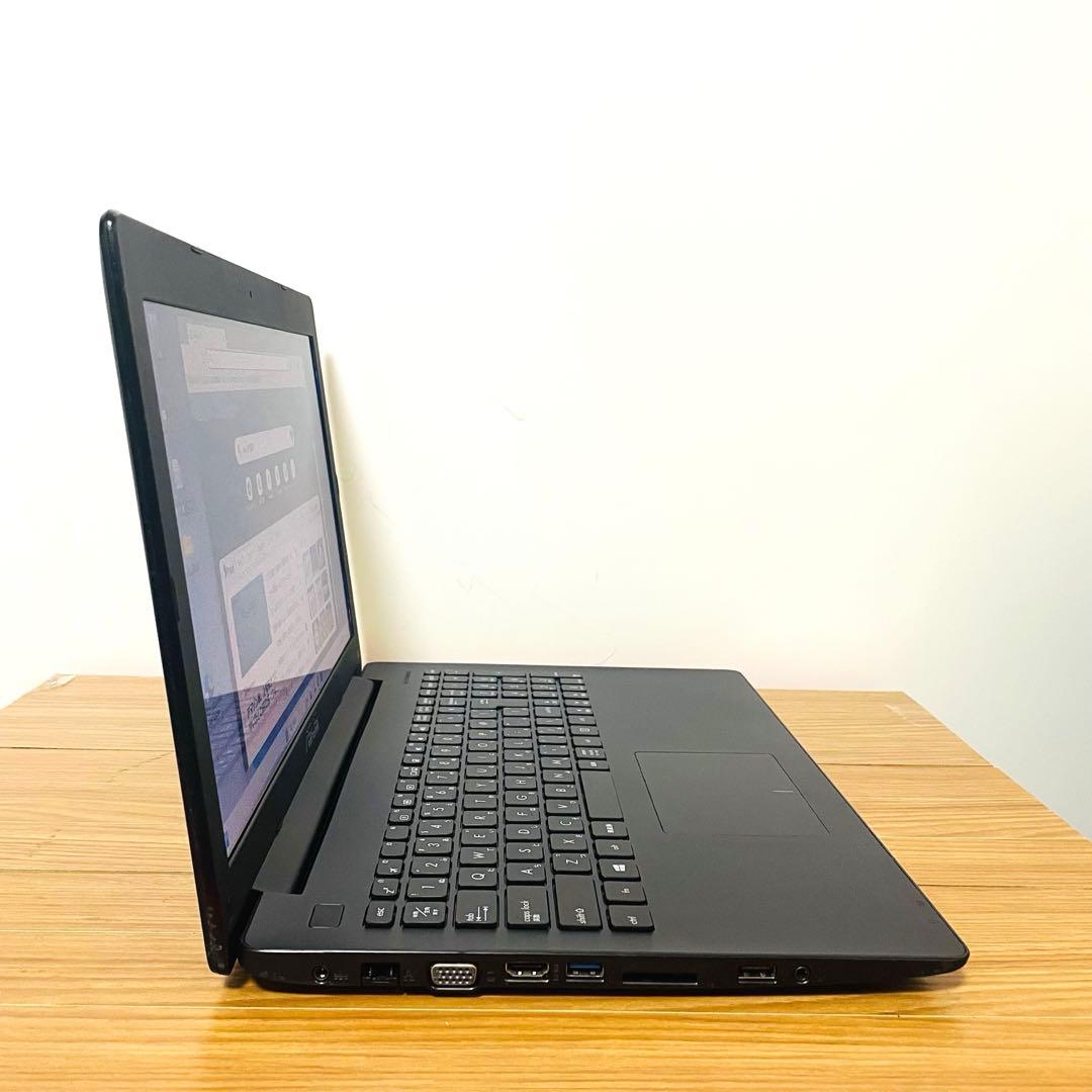 ブラックSSD ASUSノートパソコン　Windows11オフィスDVD