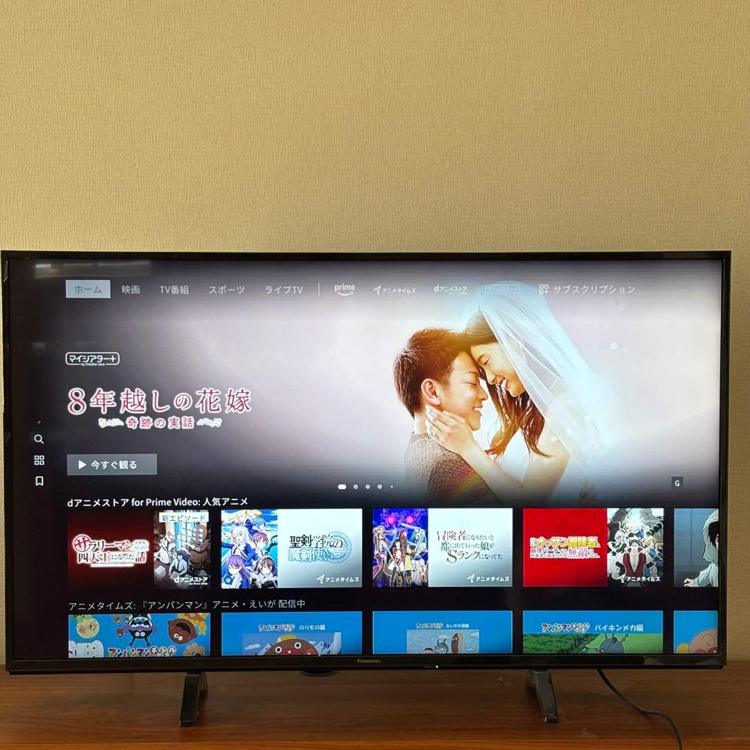パナソニック　49型液晶テレビ　2018年製 【美品】 明日まで特別価格