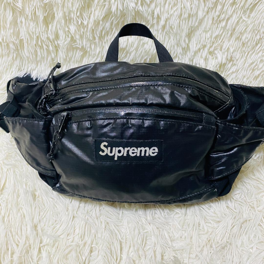 Supreme ボディバッグ 斜めがけ 黒 ブラック ショルダーバッグ