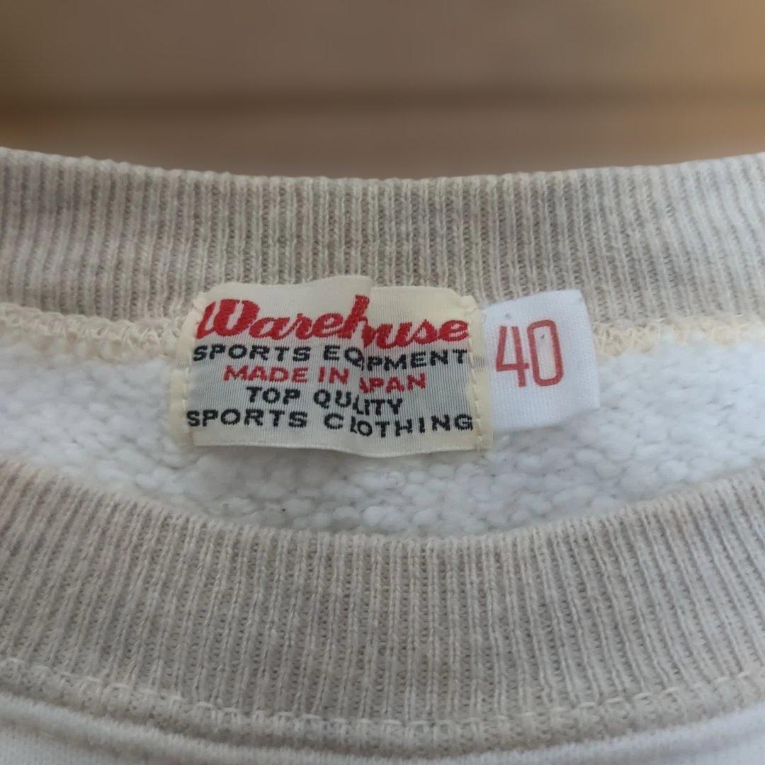 ウエアハウス Warehouse グレー 雪柄スウェット サイズ40