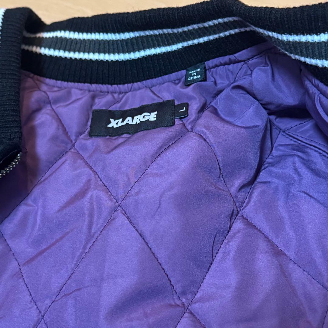 XLARGE（エクストララージ） スカジャン スーベニアジャケット ベロア 黒