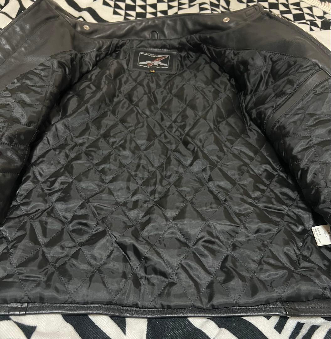 【希少】美品 KRAZY ROD カスタムペイント本革ライダースジャケット LL