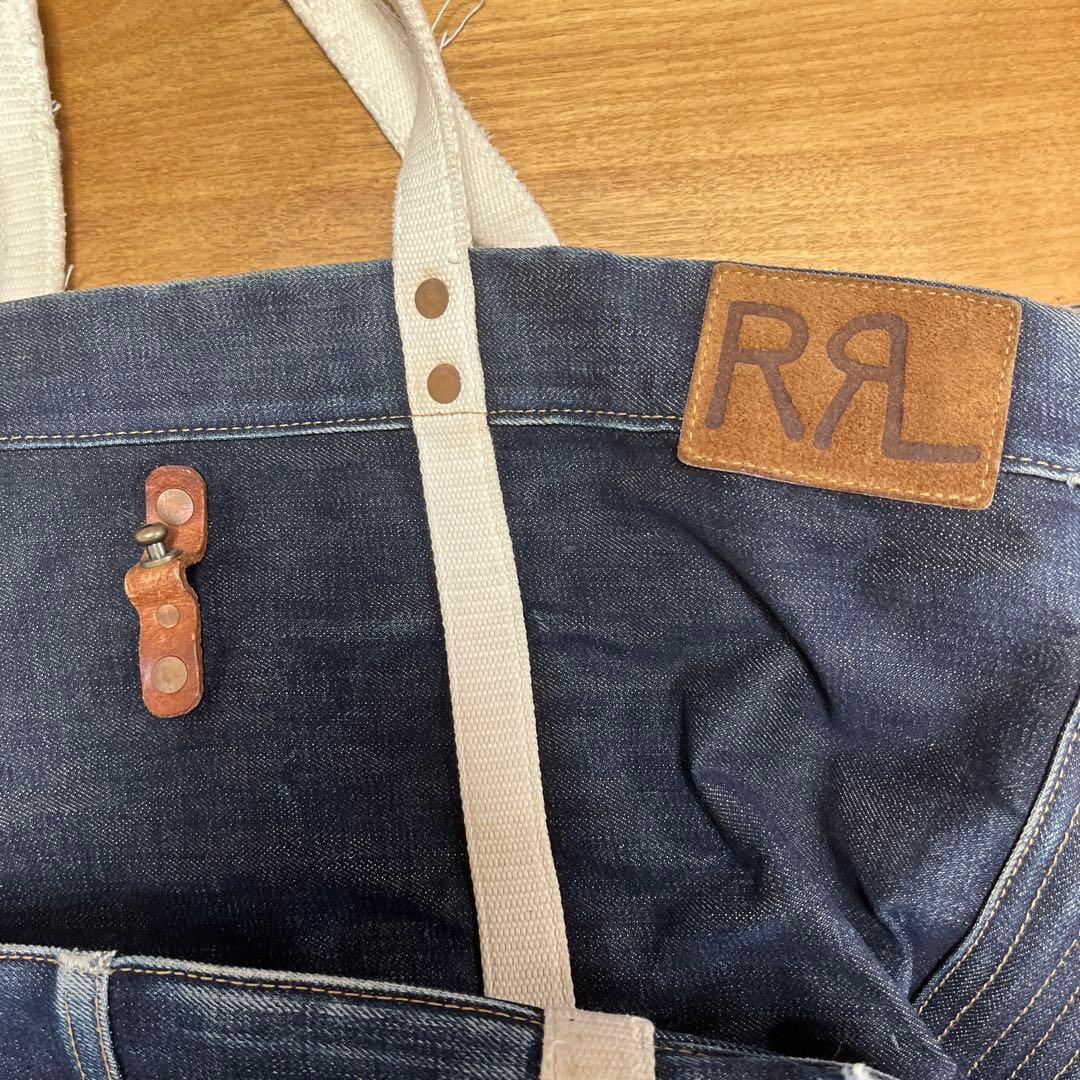 RRL デニムトートバッグ ダークブルー