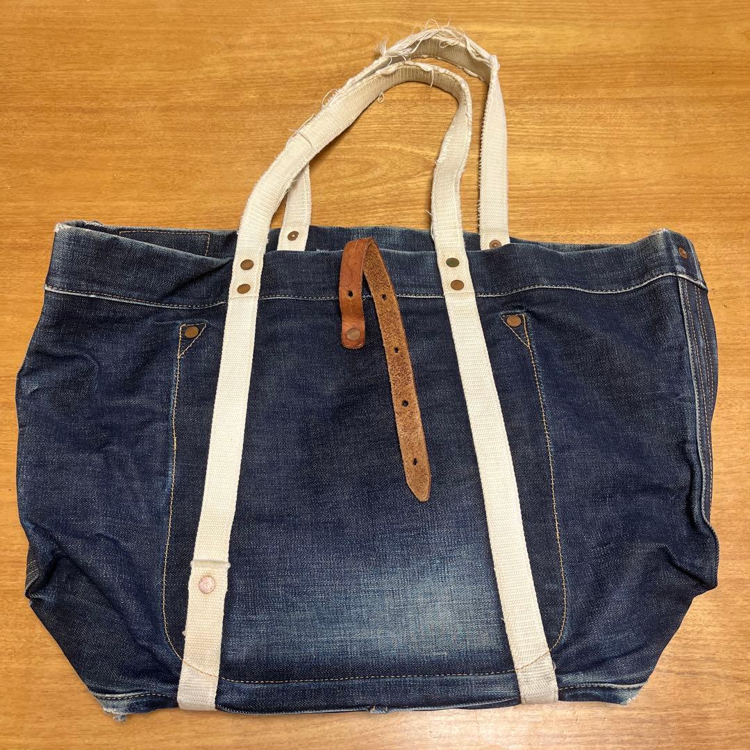 RRL デニムトートバッグ ダークブルー