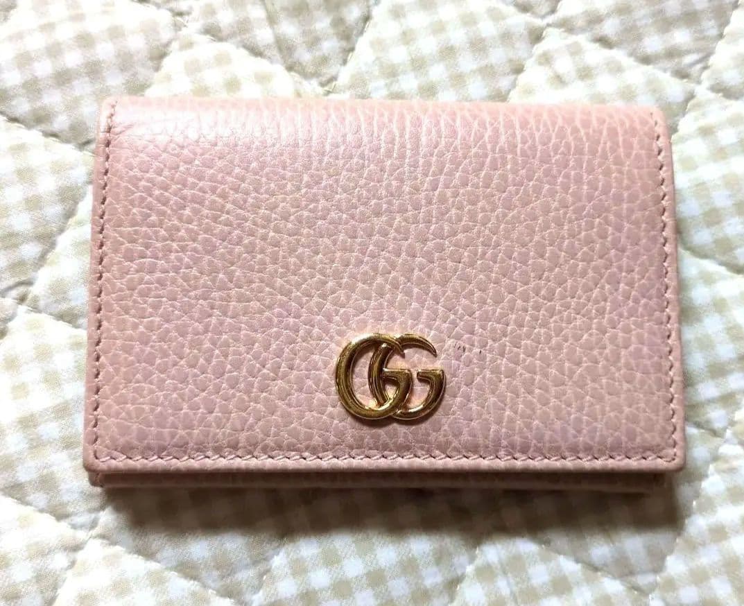 GUCCI♥ダブルG　名刺入れ　カードケース　ピンク