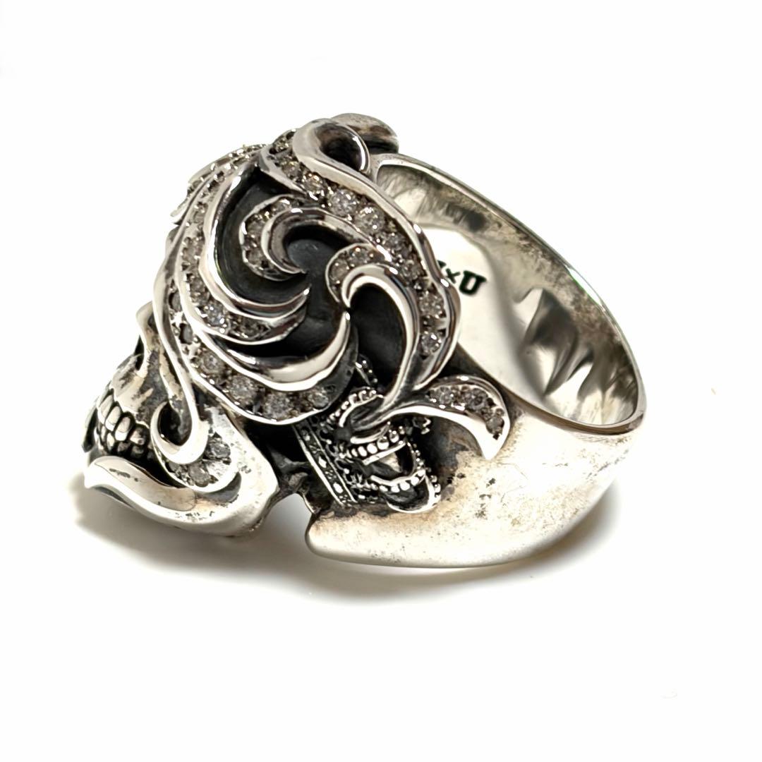 JUSTIN DAVIS ANDYリング スカル シルバー ジルコニア 美品