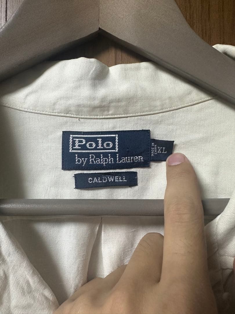 ポロラルフローレン polo caldwell 半袖 シャツ XL ホワイト