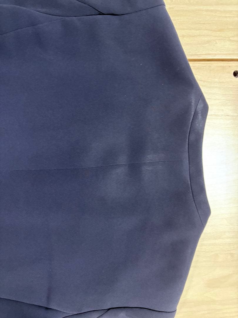 極美品✨ PLST トリアセブランド ノーカラー セットアップ 紺 S 2023